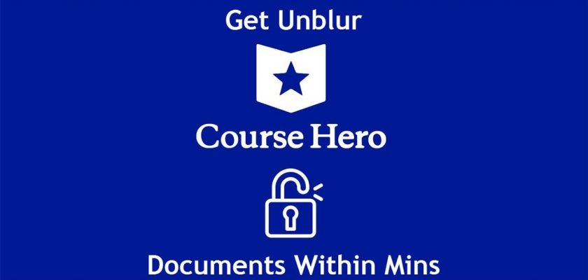 How to unblur course hero