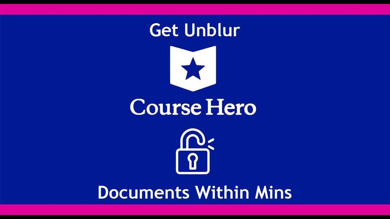 How to unblur course hero
